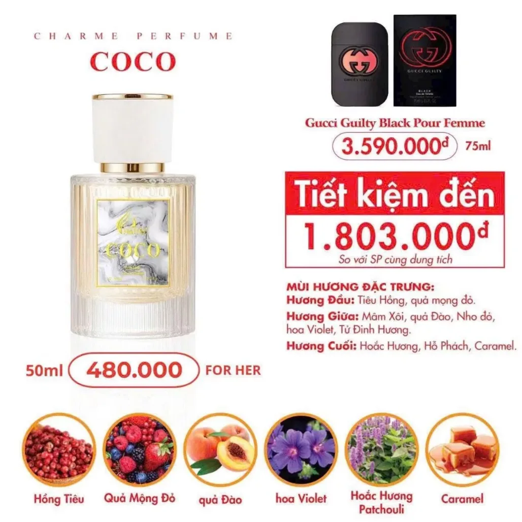 Good Charme Coco Trắng 50ml