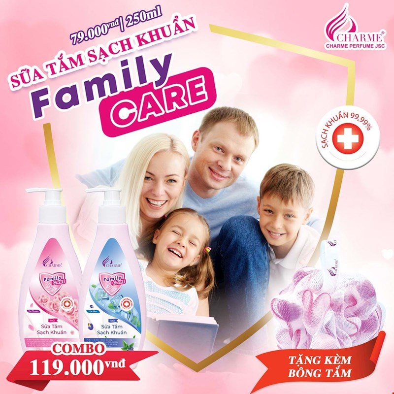 Sữa Tắm Sạch Khuẩn Charme Family Care ( For Men|For Women )