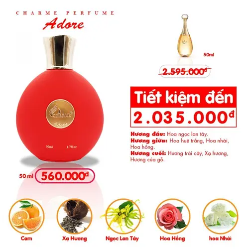 Nước hoa Nữ Charme Adore 50ml