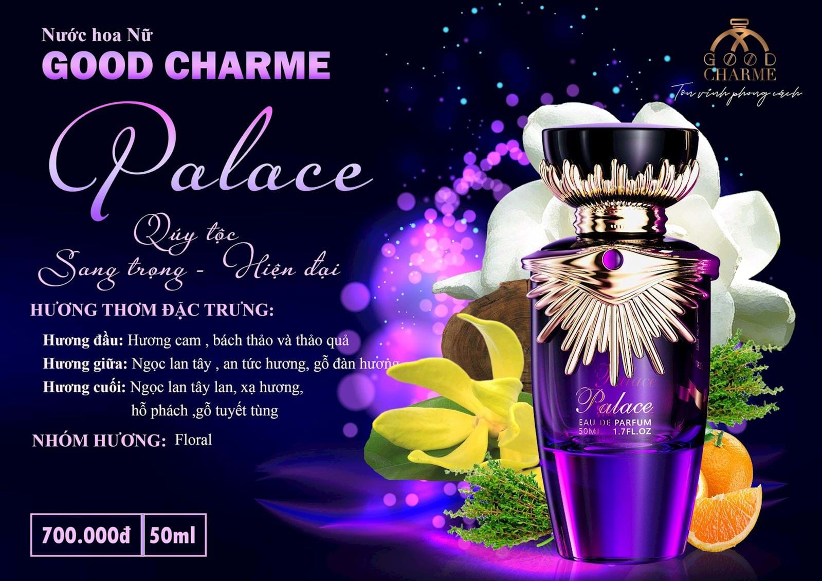 Nước Hoa Nữ Charme Palace 50ml