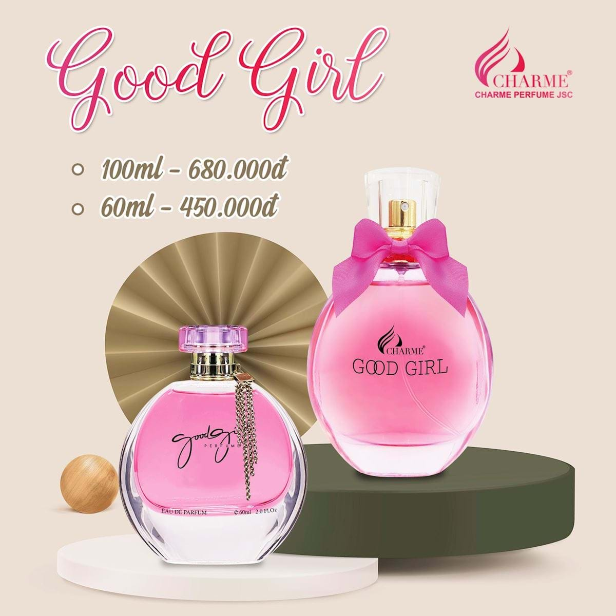 N C HOA CHARME GOOD GIRL 60ML CHO N CHARME CH NH H NG Vi