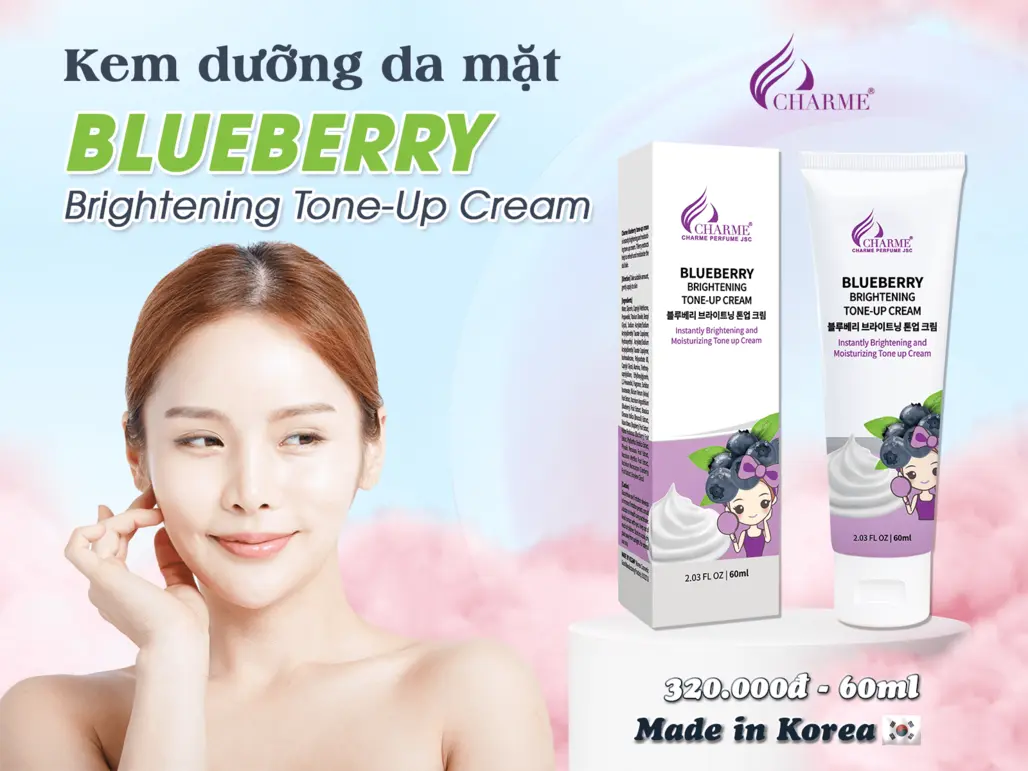 Kem Dưỡng Da Mặt Blueberry Brightening Tone Up Cream