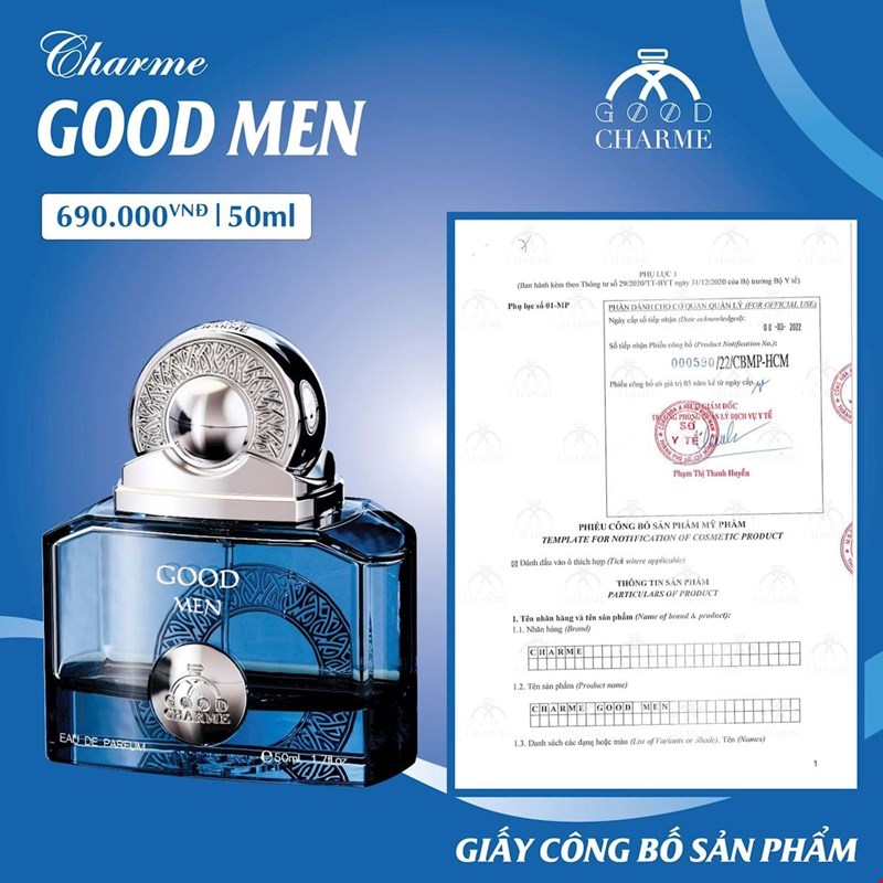 Charme Good Men 50ml (Màu Xanh)