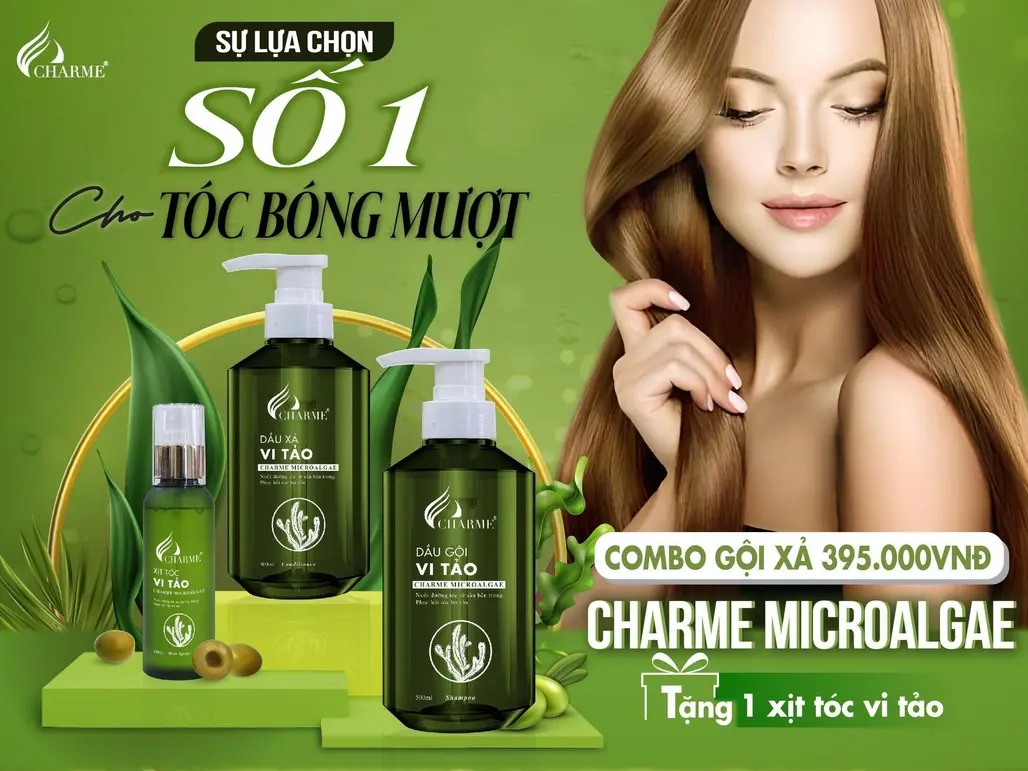 Bộ Dầu Gội Vi Tảo Và Hành Trình Mang Đến Bí Quyết Tóc Đẹp Của Charme Perfume