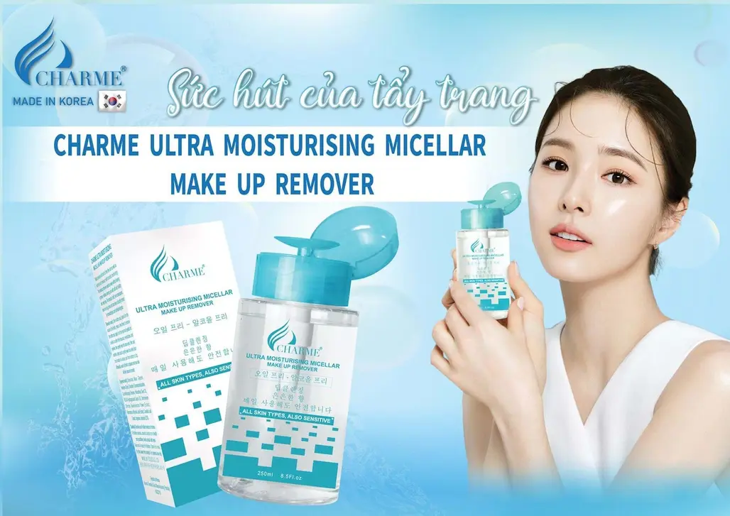 Sức Hút Của Tẩy Trang Charme Ultra Moisturising Micellar Make Up Remover