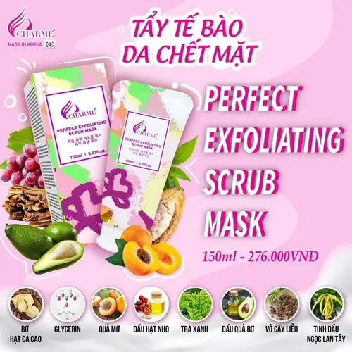 Tẩy Tế Bào Chết Da Mặt Charme Perfect Exfoliating Scrub Mask