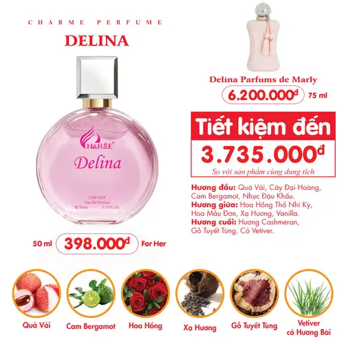 Nước hoa Nữ Charme Delina 50ml