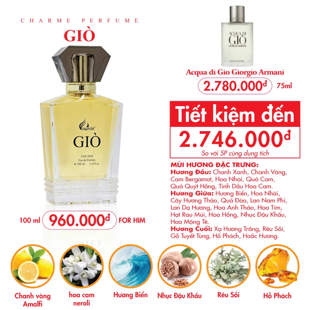 Charme Giò 100ml New 