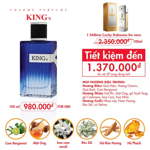 Nước Hoa Nam Charme King’s 100ml