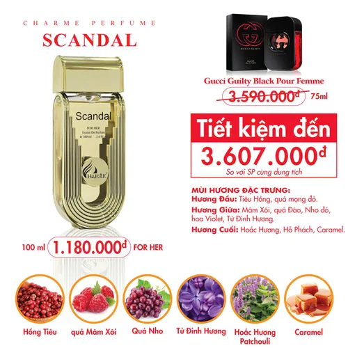 Nước Hoa Nữ Charme Scandal 100ml [Phiên Bản 2024]