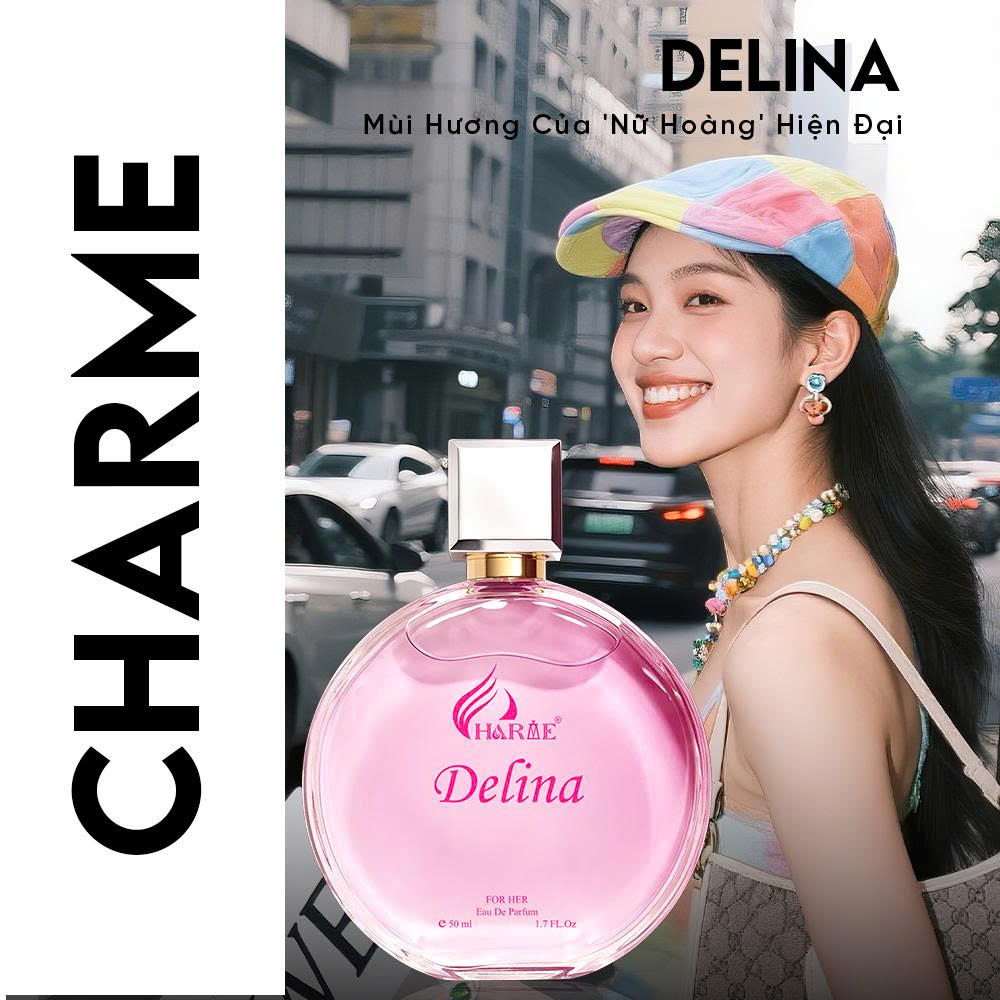 Charme Delina 50ml - nước hoa nữ hoa hồng sang trọng