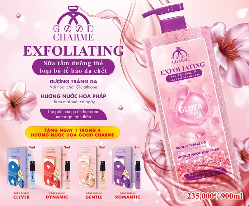 Sữa Tắm Tẩy Tế Bào Da Chết Charme Exfoliating
