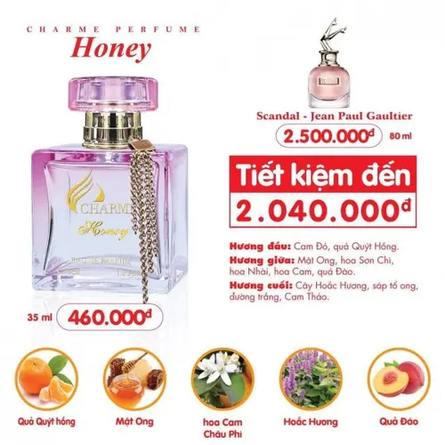 Nước hoa Nữ Charme Honey 35ml