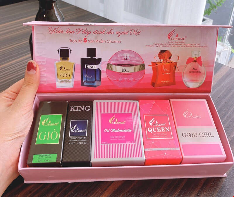 Bộ Set Nước Hoa Charme Mini (5 chai x 10ml)