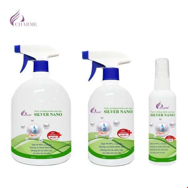 Nước xịt kháng khuẩn Nano bạc Charme Silver Nano